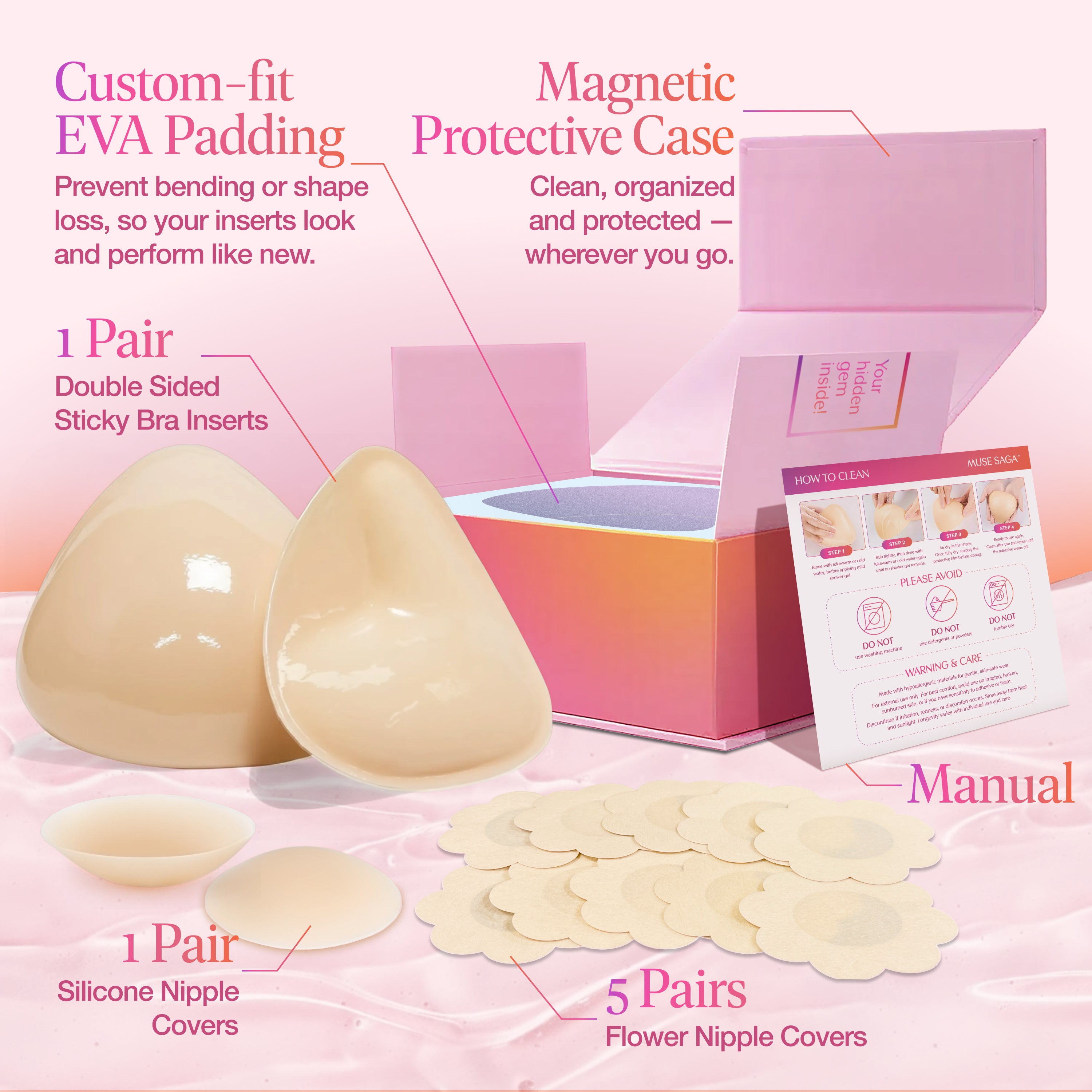 Muse Saga Sticky Bra Inserts