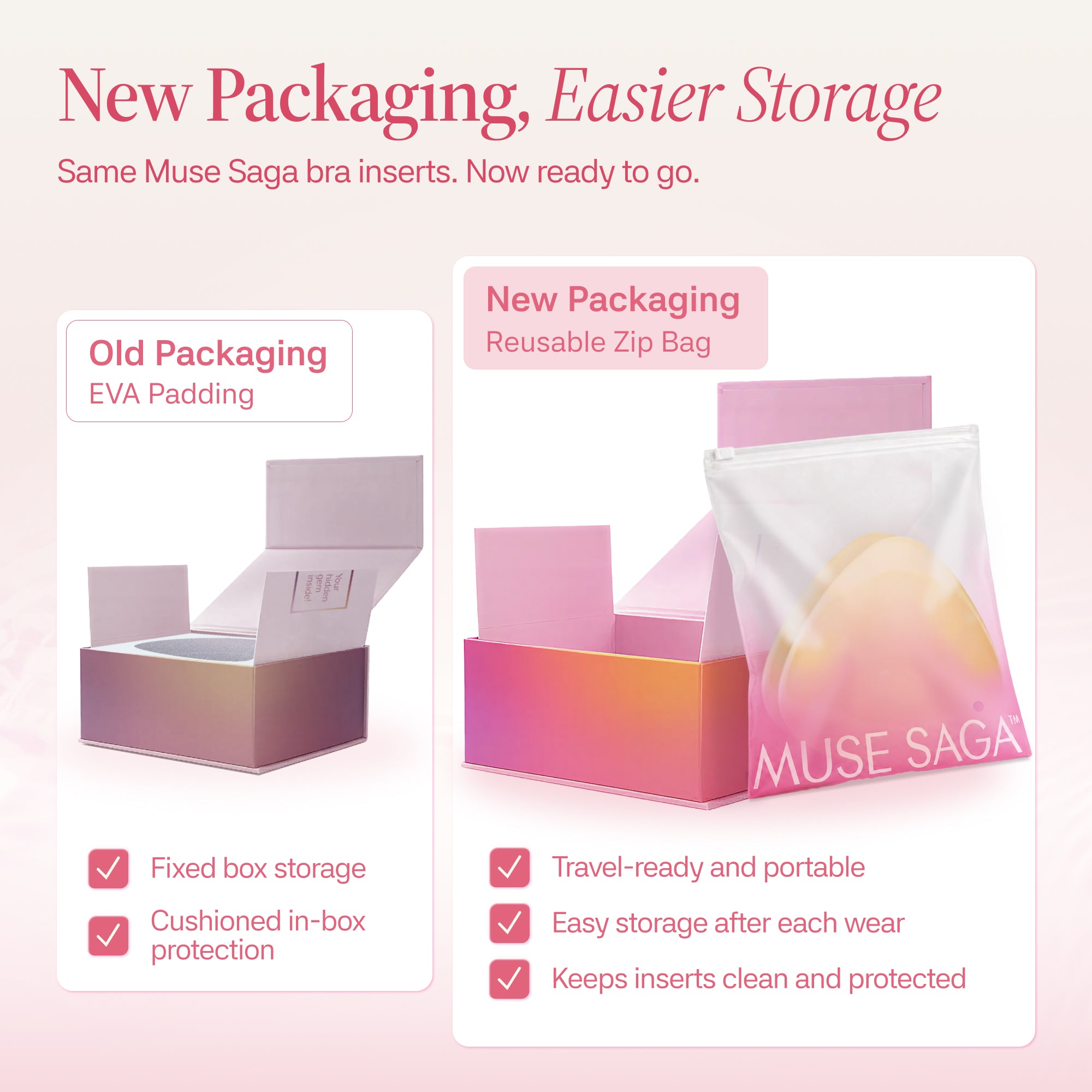 Muse Saga Sticky Bra Inserts