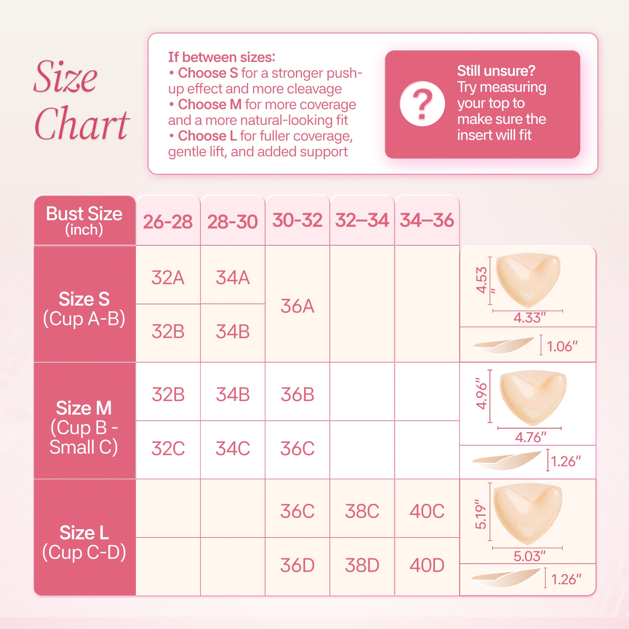 Muse Saga Sticky Bra Inserts
