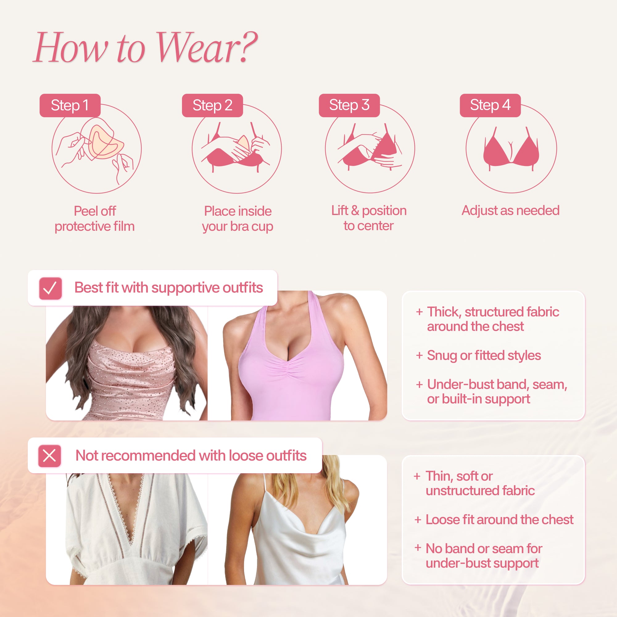 Muse Saga Sticky Bra Inserts