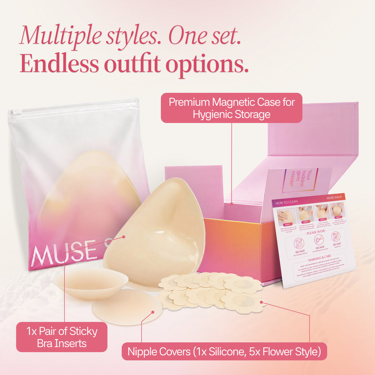 Muse Saga Sticky Bra Inserts